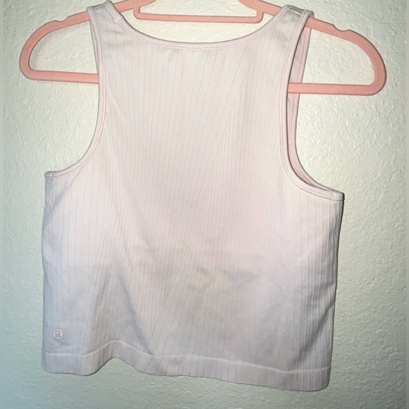 Lululemon Athletica “Ebb to Street” Medium Support Cropped Athletic Tank SIZE 10 - Picture 6 of 8
